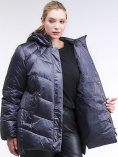 Купить Куртка зимняя женская стеганная темно-фиолетовый цвета 85-923_889TF, фото 6