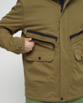 Купить Куртка спортивная мужская с капюшоном бежевого цвета 8596B, фото 14