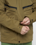 Купить Куртка спортивная мужская с капюшоном бежевого цвета 8596B, фото 15
