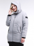 Купить Куртка зимняя женская классическая серого цвета 86-801_20Sr, фото 5