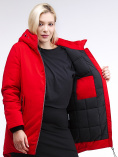 Купить Куртка зимняя женская классическая красного цвета 86-801_4Kr, фото 7