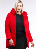Купить Куртка зимняя женская классическая красного цвета 86-801_4Kr, фото 6