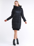 Купить Куртка зимняя женская молодежная стеганная черного цвета 870_01Ch, фото 2