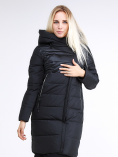 Купить Куртка зимняя женская молодежная стеганная черного цвета 870_01Ch, фото 3