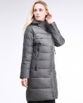 Купить Куртка зимняя женская молодежная стеганная светло-серого цвета 870_05SS, фото 3