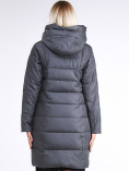 Купить Куртка зимняя женская молодежная стеганная серого цвета 870_11Sr, фото 5