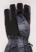 Купить Перчатки мужские горнолыжные темно-серого цвета 88061TC, фото 3