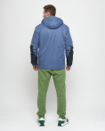 Купить Куртка спортивная мужская с капюшоном синего цвета 8815S, фото 6