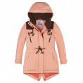 Купить Куртка парка зимняя подростковая для девочки персикового цвета 8834P