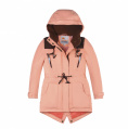 Купить Куртка парка зимняя подростковая для девочки персикового цвета 8834P, фото 4