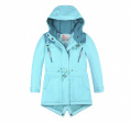 Купить Куртка парка зимняя подростковая для девочки голубого цвета 8834Gl, фото 4