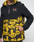 Купить Куртка-анорак спортивная мужская желтого цвета 88629J, фото 10