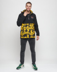 Купить Куртка-анорак спортивная мужская желтого цвета 88629J, фото 3