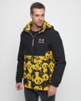 Купить Куртка-анорак спортивная мужская желтого цвета 88629J, фото 7