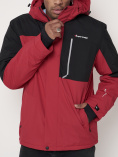 Купить Горнолыжная куртка мужская красного цвета 88822Kr, фото 14