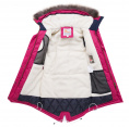 Купить Куртка парка зимняя подростковая для девочки малинового цвета 8934M, фото 3