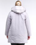 Купить Куртка зимняя женская молодежная батал серого цвета 90-911_46Sr, фото 5