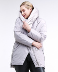 Купить Куртка зимняя женская молодежная батал серого цвета 90-911_46Sr, фото 6