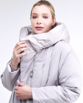 Купить Куртка зимняя женская молодежная батал серого цвета 90-911_46Sr, фото 7