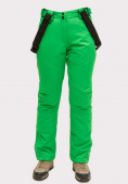 Оптом Брюки горнолыжные женские зеленого цвета 905Z