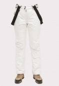 Купить Брюки горнолыжные женские белого цвета 905Bl, фото 4