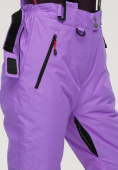 Оптом Брюки горнолыжные женские фиолетового цвета 906F, фото 7