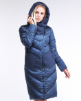 Купить Куртка зимняя женская классическая темно-синего цвета 9102_22TS, фото 5