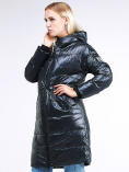 Купить Куртка зимняя женская молодежная темно-зеленого цвета 9131_03TZ, фото 3