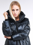 Купить Куртка зимняя женская молодежная темно-зеленого цвета 9131_03TZ, фото 7