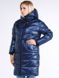 Купить Куртка зимняя женская молодежная темно-синего цвета 9131_22TS, фото 4