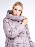 Купить Куртка зимняя женская молодежная стеганная бежевого цвета 9163_12B, фото 6