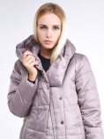 Купить Куртка зимняя женская молодежная стеганная бежевого цвета 9163_12B, фото 7