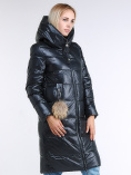 Купить Куртка зимняя женская молодежное темно-серого цвета 9175_03TC, фото 4
