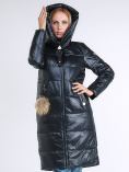 Купить Куртка зимняя женская молодежное темно-серого цвета 9175_03TC, фото 6