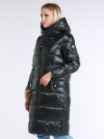 Купить Куртка зимняя женская молодежное темно-зеленого цвета 9175_13TZ, фото 4