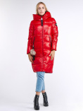 Купить Куртка зимняя женская молодежное красного цвета 9175_14Kr
