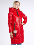 Купить Куртка зимняя женская молодежное красного цвета 9175_14Kr, фото 4