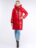 Купить Куртка зимняя женская молодежная красного цвета 9179_14Kr
