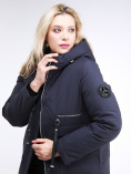 Купить Куртка зимняя женская молодежная темно-синего цвета 95-906_18TS, фото 7