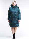 Купить Куртка зимняя женская классическая темно-зеленого цвета 98-920_13TZ, фото 2