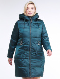 Купить Куртка зимняя женская классическая темно-зеленого цвета 98-920_13TZ, фото 3