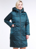 Купить Куртка зимняя женская классическая темно-зеленого цвета 98-920_13TZ, фото 4