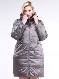 Купить Куртка зимняя женская классическая коричневого цвета 98-920_48K, фото 3