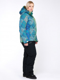 Оптом Костюм горнолыжный женский большого размера салатового цвета 01830-2Sl, фото 9