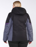 Купить Куртка горнолыжная женская большого размера черного цвета 1934Ch, фото 5